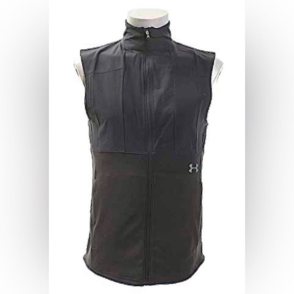 Brand new with tag, Under Armour XL Black Fitted Vest with zippered front.